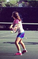 two handed backhand in Tennis
